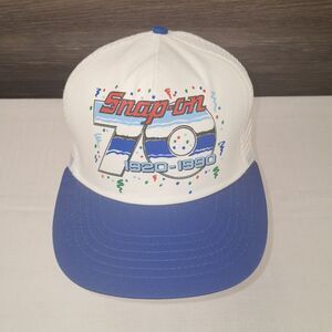 Vintage Snap-on 70th anniversary Truckers Hat Mesh Snap Back